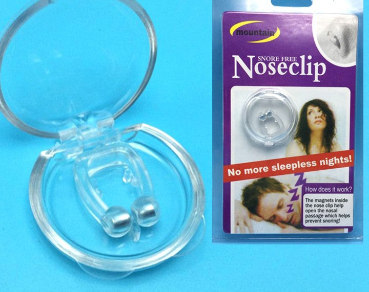 Silicone Magnetic Anti Snore Stop Snoring Nose Clip Sleep Tray Sleeping Aid Apnea Guard Night Device - LA FEMME LOGA