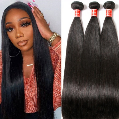 Straight Human Hair Weave Bundles - LA FEMME LOGA